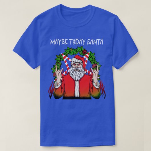 Misschien vandaag Santa Baphomet 3 T-shirt (Design voorkant)