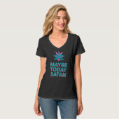 Misschien vandaag satan Baphomet Demon T-shirt (Voorkant volledig)