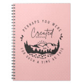 Misschien was je Creëer Blush Pink Christelijk Notitieboek (Voorkant)