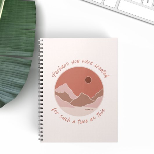 Misschien was je Creëer Blush Pink Christelijk Notitieboek