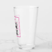 Misschien water. Misschien wodka. Roze. Gepersonal Glas (Links)