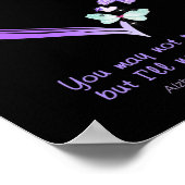 Misschien weet ik het niet meer, maar ik zal Alzhe Poster (Hoek)