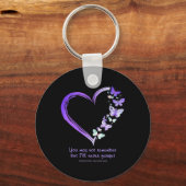 Misschien weet ik het niet meer, maar ik zal Alzhe Sleutelhanger (Voorkant)