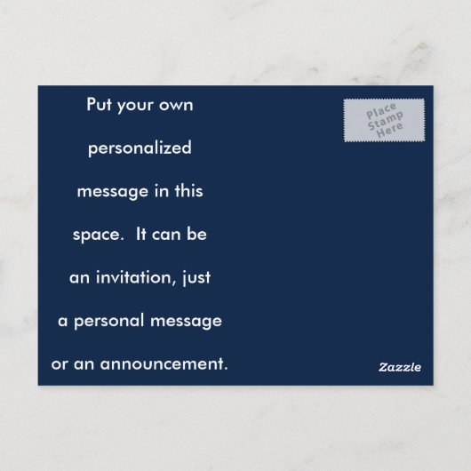 Misschien zijn het geen sterren aan de hemel, maar briefkaart (Achterkant)