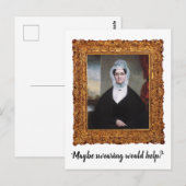 "Misschien zou vloeken helpen" grappig Briefkaart (Voorkant / Achterkant)