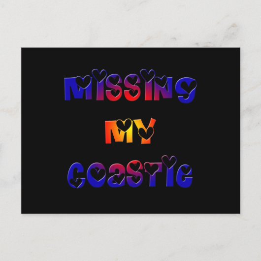 misscoastie briefkaart (Voorkant)