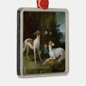 Misse en Turlu, twee windhonden van Louis XV Metalen Ornament (Rechts)