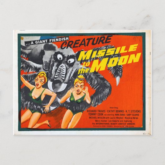 MISSEL AAN HET MOON-BRIEFKAART BRIEFKAART (Voorkant)