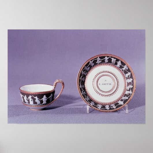 Missen cup en saucer, eind 18e eeuw poster (Voorkant)