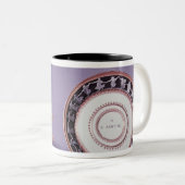 Missen cup en saucer, eind 18e eeuw tweekleurige koffiemok (Voorkant rechts)