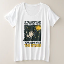 Missen de sterren grote maat t-shirt