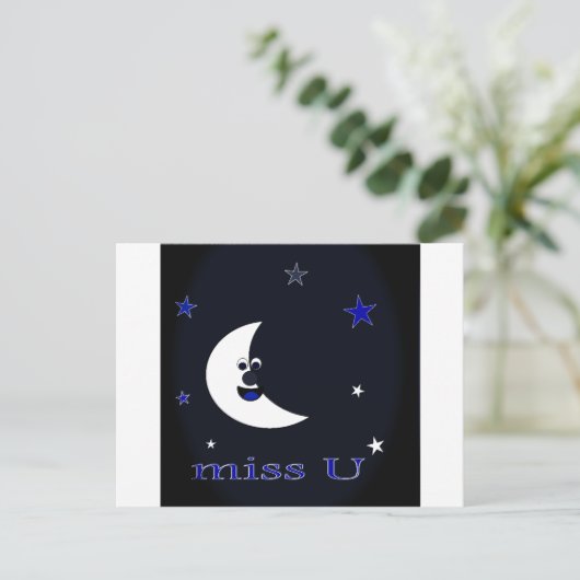 missen u briefkaart (Staand voorkant)