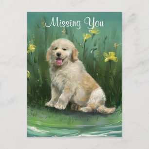 Missend u het Briefkaart van het Puppy van het