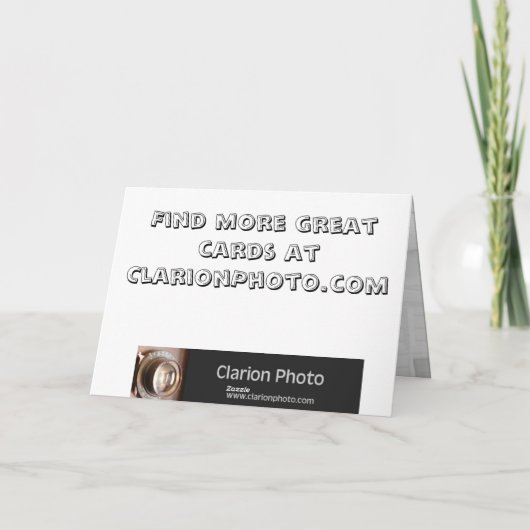 Missend u - wenskaart kaart (Achterkant)