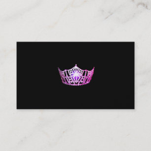 Misser America Pink Crown Visitekaartjes
