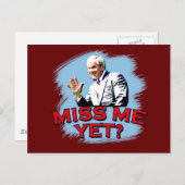Misser Me Yet? George W ringt T-shirt Briefkaart (Voorkant / Achterkant)