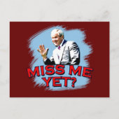 Misser Me Yet? George W ringt T-shirt Briefkaart (Voorkant)
