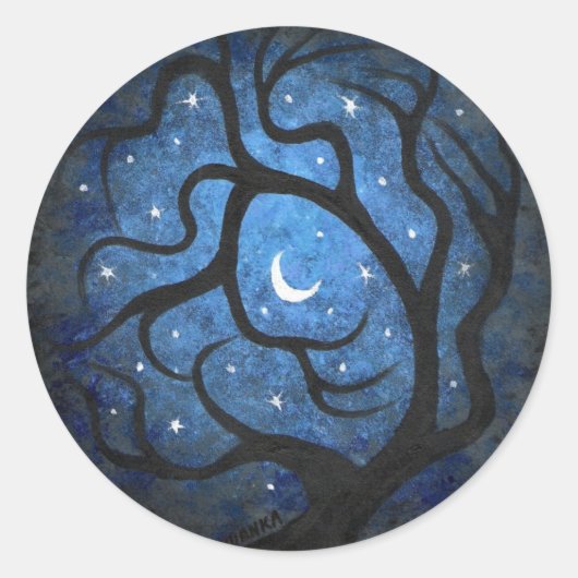 misseriestructuur ronde sticker (Voorkant)