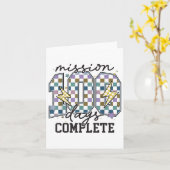 Missie 100 dagen compleet grappig 100 dagen van sc kaart (Gele Bloem)