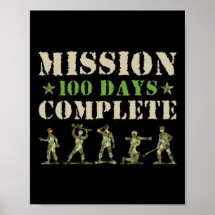 Missie 100 dagen van de school complete student jo poster
