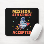 Missie Aanvaard 4e Graad Astronaut Terug T Muismat (Met muis)