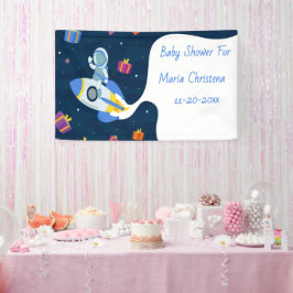 Missie Baby Shower Feestbanner Spandoek