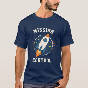 Missie Controle Raket Ruimte Avontuur T-shirt