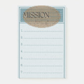 Missie doelen post het notitieboekje post-it® notes (Voorkant)