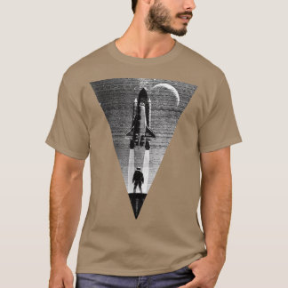 Missie in de ruimtevaart van de Astronaut van Moon T-shirt