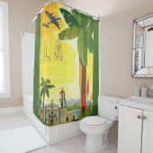  missie in Los Angeles, Californië met Palm Douchegordijn (In situ)