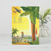 missie in Los Angeles, Californië met Palm Kaart (Staand voorkant)