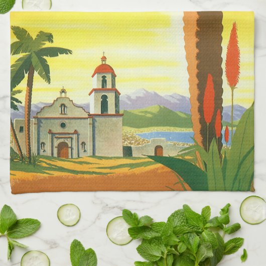  missie in Los Angeles, Californië met Palm Theedoek (Gevouwen)