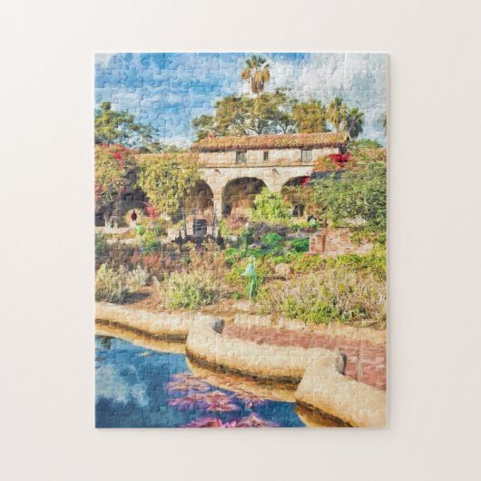Missie op de foto van San Juan Capistrano Puzzle Legpuzzel (Verticaal)