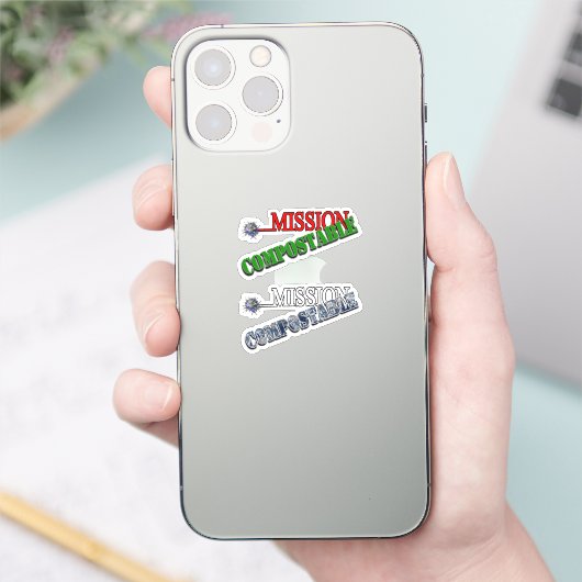 Missie: SAMENGESTELD Sticker (Telefoon)