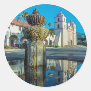 Missie Santa Barbara Ronde Sticker