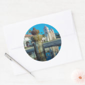 Missie Santa Barbara Ronde Sticker (Envelop)