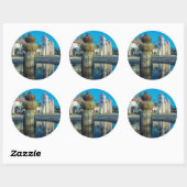Missie Santa Barbara Ronde Sticker (Vel)