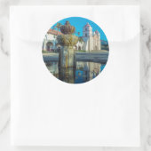 Missie Santa Barbara Ronde Sticker (Tas)