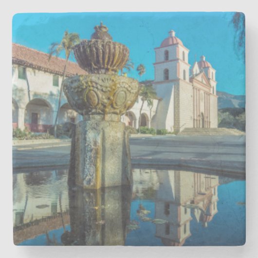 Missie Santa Barbara Stenen Onderzetter (Voorkant)