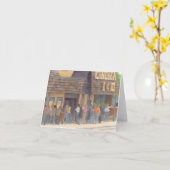 Missie Valley Theater Raleigh NC Illustratie Kaart (Gele Bloem)