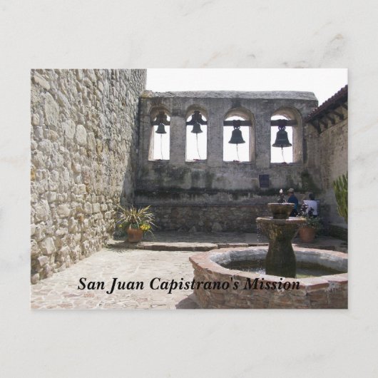 Missie van San Juan Capistrano Briefkaart (Voorkant)