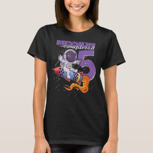 Missie voltooid 5e verjaardag Jongen Meisje 5 jaar T-shirt