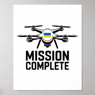 Missie Voltooid Oekraïne Grappige Quote  Poster