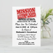 MISSIE VOLTOOID Operatie Graduate On Time Kaart (Staand voorkant)