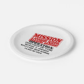 MISSIE VOLTOOID OPERATIE OP TIJD AFSTUDEREN PAPIEREN BORDJE (Gekanteld)