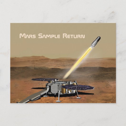 Missie voor Mars Sample Return Briefkaart (Voorkant)
