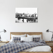 Missiestation Moravië in Kuskokwim Canvas Afdruk (Insitu (Slaapkamer))