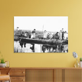 Missiestation Moravië in Kuskokwim Canvas Afdruk (Insitu (Woonkamer))