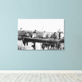 Missiestation Moravië in Kuskokwim Canvas Afdruk (Insitu (Houten vloer))