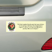 Missieverklaring Bumpersticker (Op auto)